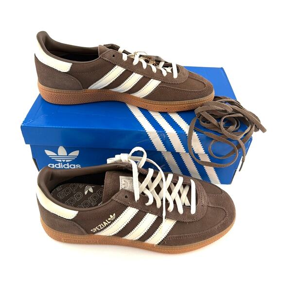 Adidas Women's Brown Handball Spezial Sneakers Shoes Size 8.5 - Picture 5 of 14